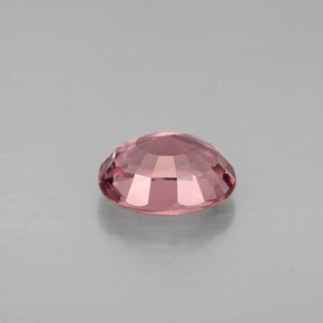 1.15캐럿 천연 로즈 투르말린, 타원형 컷, 7.4×6 mm, VVS