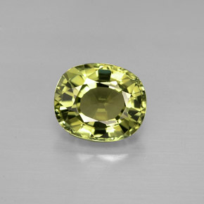 1.57캐럿 천연 그린 투르말린, 타원형 컷, 7.9×6.6 mm, VVS-VS