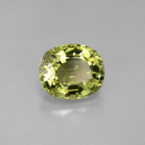 1.57캐럿 천연 그린 투르말린, 타원형 컷, 7.9×6.6 mm, VVS-VS