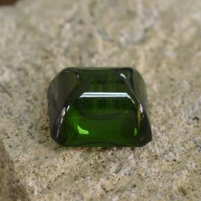 2.86캐럿 천연 그린 투르말린, 에메랄드 컷, 7.9×7.5 mm, 투명한