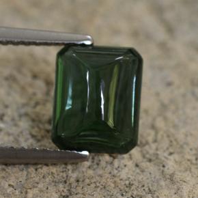 2.28캐럿 천연 블루 그린 투르말린, 에메랄드 컷, 8.3×6.7 mm, 투명한