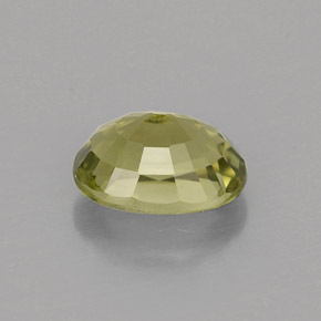 0.99캐럿 천연 골든 그린 투르말린, 타원형 컷, 7.1×5.2 mm, VVS