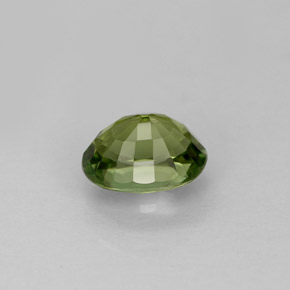 1.03캐럿 천연 그린 투르말린, 타원형 컷, 7.1×5.2 mm, VVS