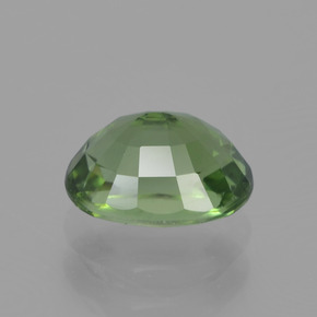 1.07캐럿 천연 그린 투르말린, 타원형 컷, 7.1×5.2 mm, VVS