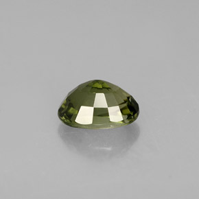 1.04캐럿 천연 그린 투르말린, 타원형 컷, 7.1×5.3 mm, VS