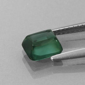 1.45캐럿 천연 푸르스름한 그린 투르말린, 투명한, 6.6×6 mm, 투명/반투명