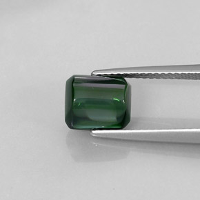 2.57캐럿 천연 그린 투르말린, 투명한, 8.3×7.1 mm, 투명/반투명