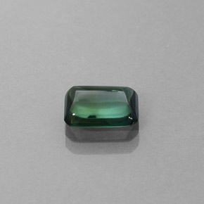 1.69캐럿 천연 푸르스름한 그린 투르말린, 투명한, 8.5×6.5 mm, 투명/반투명