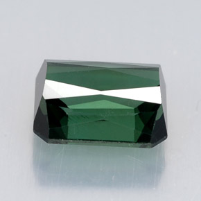 2.08캐럿 천연 블루 그린 투르말린, 에메랄드 컷, 8×6.2 mm, VVS