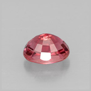 1.33캐럿 천연 붉은빛 핑크 투르말린, 타원형 컷, 7.5×5.7 mm, VVS-VS