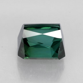 1.98캐럿 천연 블루 그린 투르말린, 에메랄드 컷, 6.9×6.7 mm, VVS