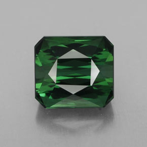 2.80캐럿 천연 그린 투르말린, 에메랄드 컷, 7.9×7.1 mm, VVS