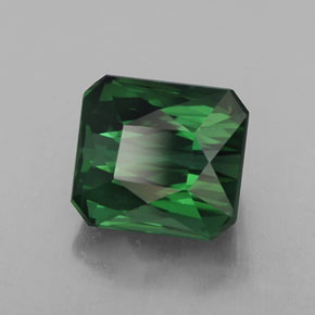 2.80캐럿 천연 그린 투르말린, 에메랄드 컷, 7.9×7.1 mm, VVS