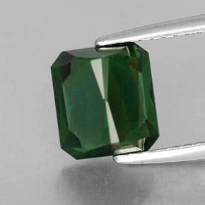2.80캐럿 천연 그린 투르말린, 에메랄드 컷, 7.9×7.1 mm, VVS