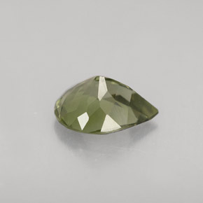 1.00캐럿 천연 라이트 그린 투르말린, 배 모양, 8×6.1 mm, VVS