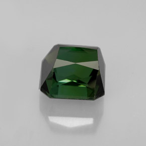 2.14캐럿 천연 그린 투르말린, 에메랄드 컷, 6.8×6.8 mm, VVS