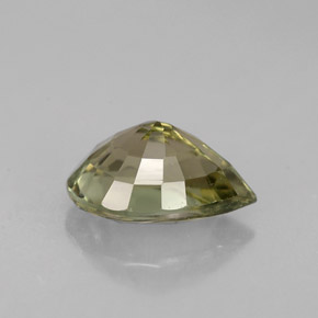 1.18캐럿 천연 골든 그린 투르말린, 배 모양, 8.2×6 mm, VVS