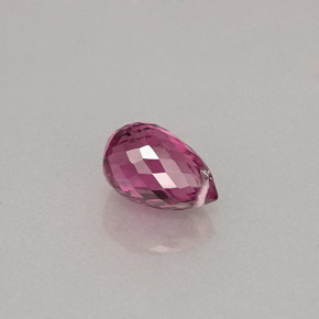1.18캐럿 천연 핑크빛 퍼플 투르말린, 브리올레트, 7.5×4.8 mm, VS