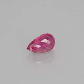 0.84캐럿 천연 퍼플 핑크 투르말린, 브리올레트, 7×4.2 mm, VVS-VS
