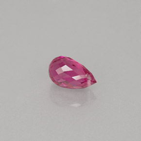 0.84캐럿 천연 퍼플 핑크 투르말린, 브리올레트, 7×4.2 mm, VVS-VS