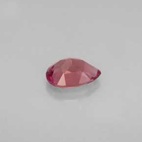 0.64캐럿 천연 퍼플 핑크 투르말린, 배 모양, 6.8×4.8 mm, VVS-VS