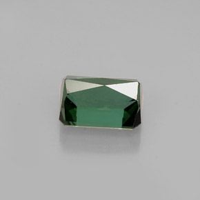 1.53캐럿 천연 그린 투르말린, 에메랄드 컷, 7.2×5.6 mm, VVS
