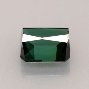 2.33캐럿 천연 그린 투르말린, 에메랄드 컷, 7.6×7.1 mm, VVS