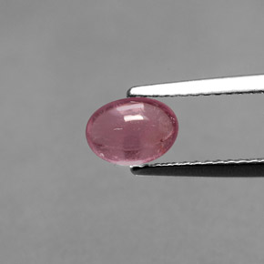 0.97캐럿 천연 로즈 핑크 투르말린, 투명한, 7.1×5.2 mm, 투명/반투명