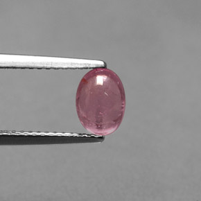 0.97캐럿 천연 로즈 핑크 투르말린, 투명한, 7.1×5.2 mm, 투명/반투명