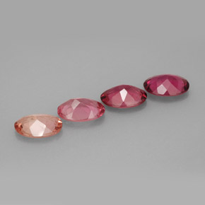 캐럿 천연 멀티컬러 투르말린 보석, 타원형 컷, 7.1×5.1 mm, VVS-VS