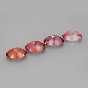 캐럿 천연 멀티컬러 투르말린 보석, 타원형 컷, 7.1×5.1 mm, VVS-VS