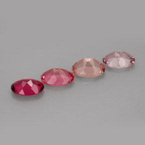 캐럿 천연 멀티컬러 투르말린 보석, 타원형 컷, 7.2×5 mm, VVS-VS