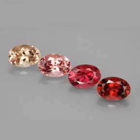 캐럿 천연 멀티컬러 투르말린 보석, 타원형 컷, 7.1×5.1 mm, VVS-VS