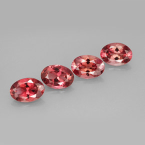 캐럿 천연 멀티컬러 투르말린 보석, 타원형 컷, 7×4.9 mm, VVS-VS
