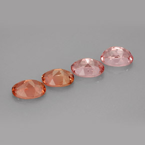 캐럿 천연 멀티컬러 투르말린 보석, 타원형 컷, 7.1×5.1 mm, VVS-VS