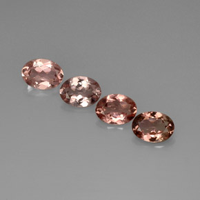 캐럿 천연 멀티컬러 투르말린 보석, 타원형 컷, 7×5.1 mm, VVS-VS