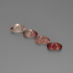캐럿 천연 멀티컬러 투르말린 보석, 타원형 컷, 7.1×4.9 mm, VVS-VS