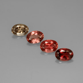 캐럿 천연 멀티컬러 투르말린 보석, 타원형 컷, 7.1×5.1 mm, VVS-VS