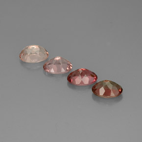 캐럿 천연 멀티컬러 투르말린 보석, 타원형 컷, 6.9×5.2 mm, VVS-VS