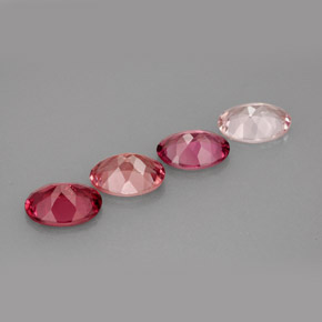 캐럿 천연 멀티컬러 투르말린 보석, 타원형 컷, 7.2×5.2 mm, VVS-VS