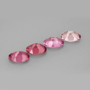 캐럿 천연 멀티컬러 투르말린 보석, 타원형 컷, 7×5.1 mm, VVS-VS