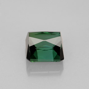 2.23캐럿 천연 블루 그린 투르말린, 에메랄드 컷, 7.2×6.9 mm, VVS-VS