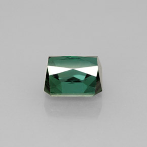 1.86캐럿 천연 블루 그린 투르말린, 에메랄드 컷, 7×6.6 mm, VS