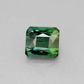 1.98캐럿 천연 그린 투르말린, 에메랄드 컷, 7×6.5 mm, VVS-VS