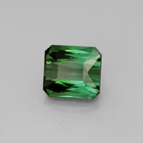 1.93캐럿 천연 그린 투르말린, 에메랄드 컷, 7.1×6.6 mm, VVS