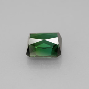 1.93캐럿 천연 그린 투르말린, 에메랄드 컷, 7.1×6.6 mm, VVS