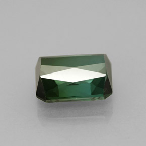 1.51캐럿 천연 블루 그린 투르말린, 에메랄드 컷, 7.2×6 mm, VVS-VS