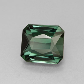 1.81캐럿 천연 그린 투르말린, 에메랄드 컷, 7.2×6.4 mm, VVS-VS