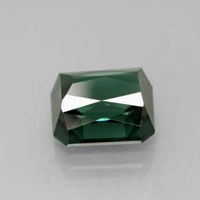 1.81캐럿 천연 그린 투르말린, 에메랄드 컷, 7.2×6.4 mm, VVS-VS