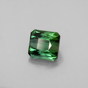 1.63캐럿 천연 그린 투르말린, 에메랄드 컷, 6.5×6.2 mm, VVS